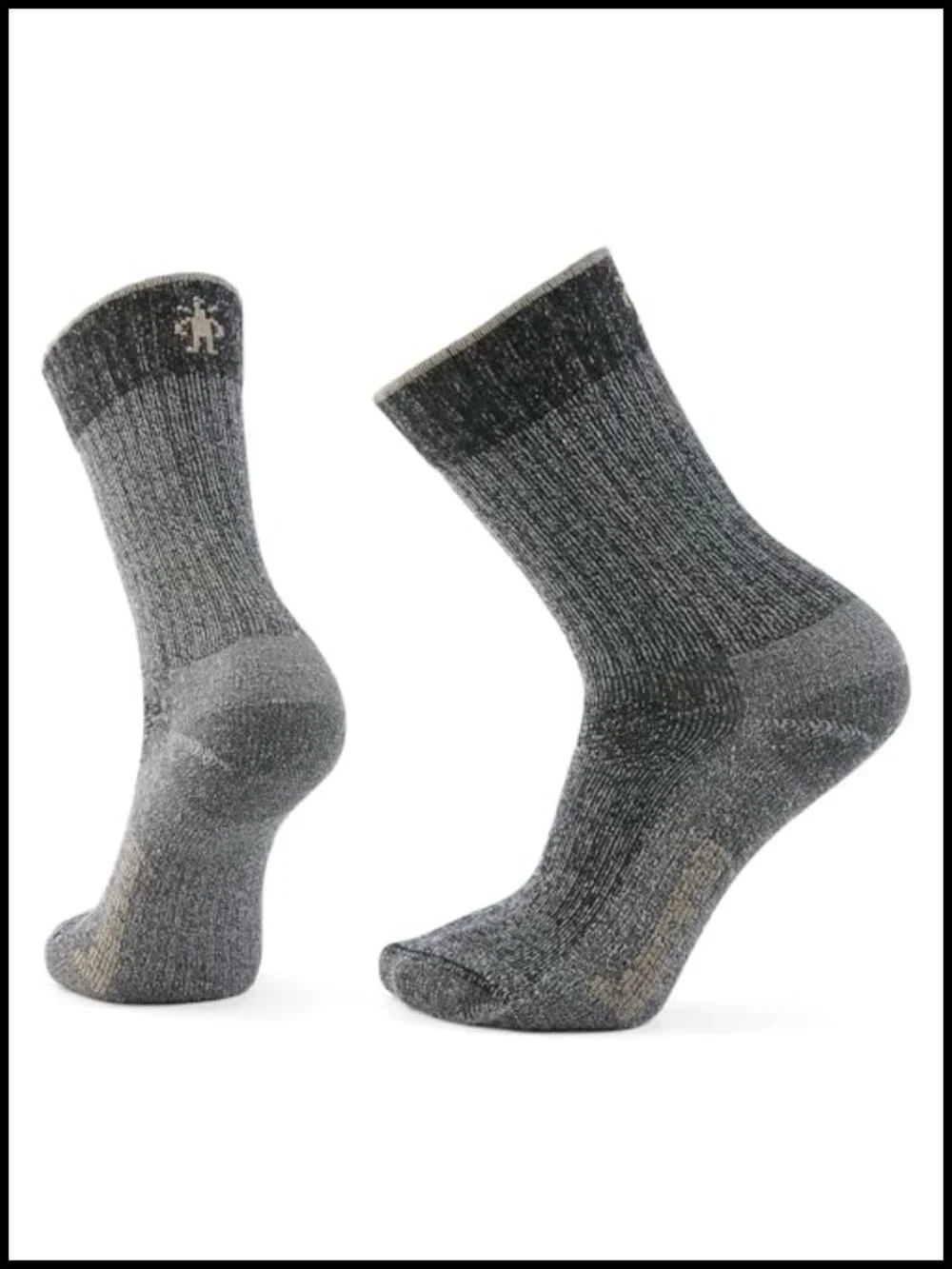 Unisex Merino Wool Light Cushion Crew Hiking Socks with Arch Brace